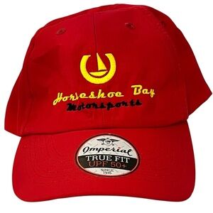 Horseshoe Bay Motorsports Adjustable Red Ball Cap by Imperial True Fit